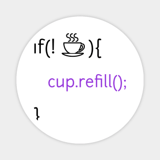 If no coffee refill cup function Magnet